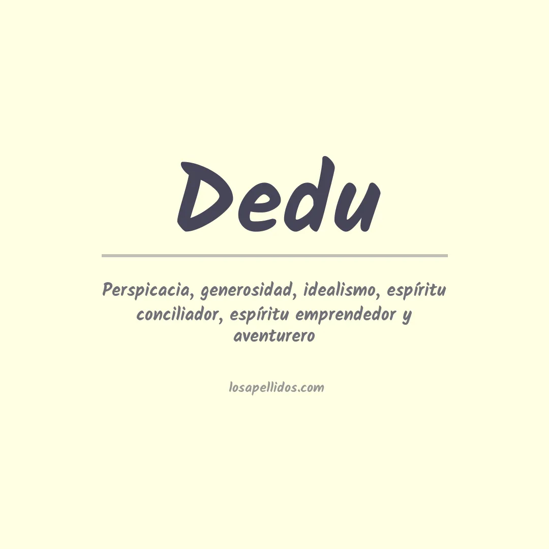 Apellido Dedu