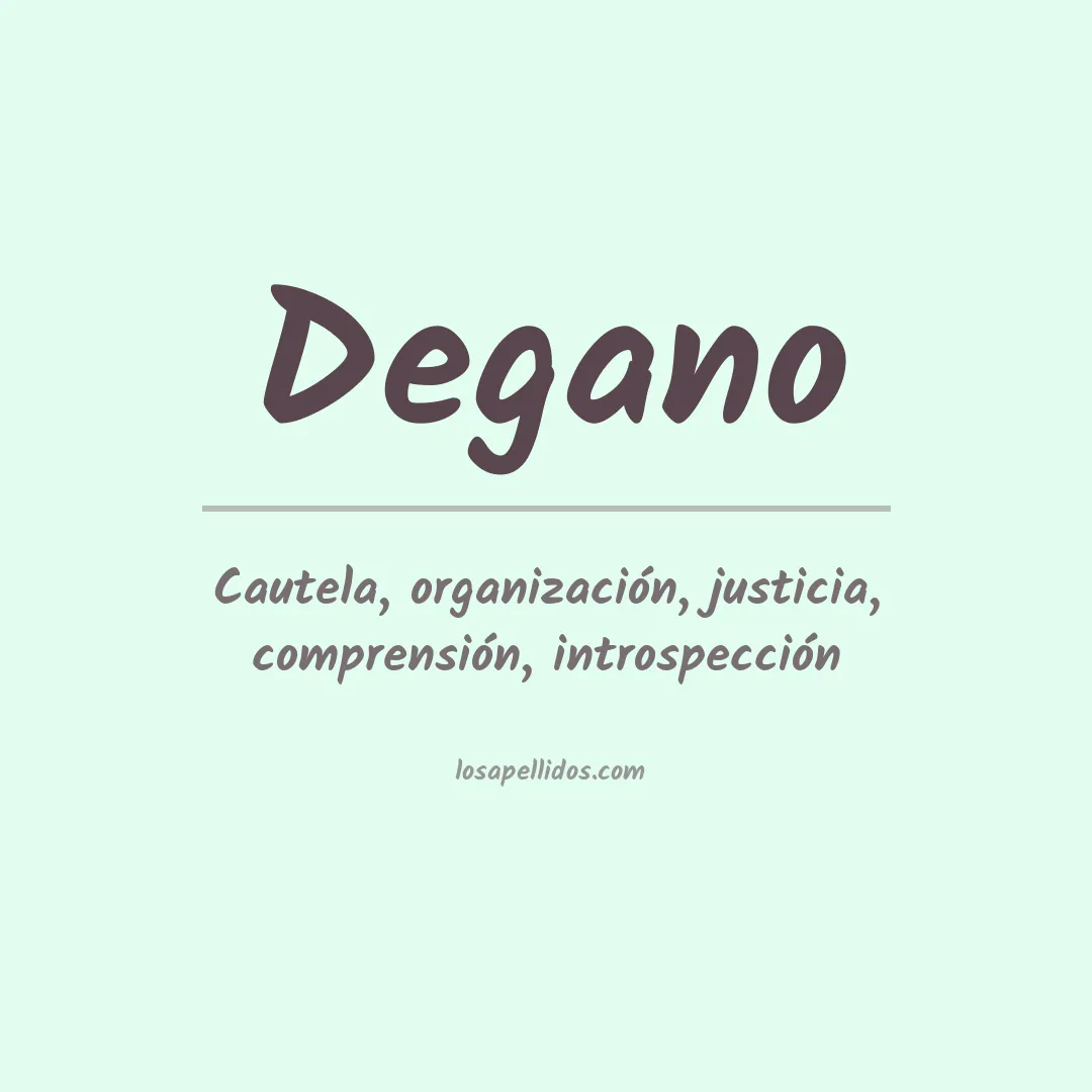 Apellido Degano