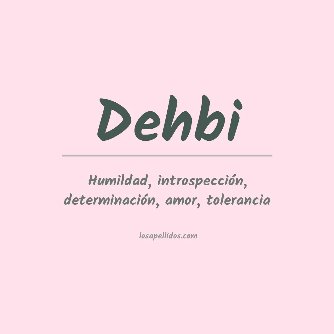 Apellido Dehbi