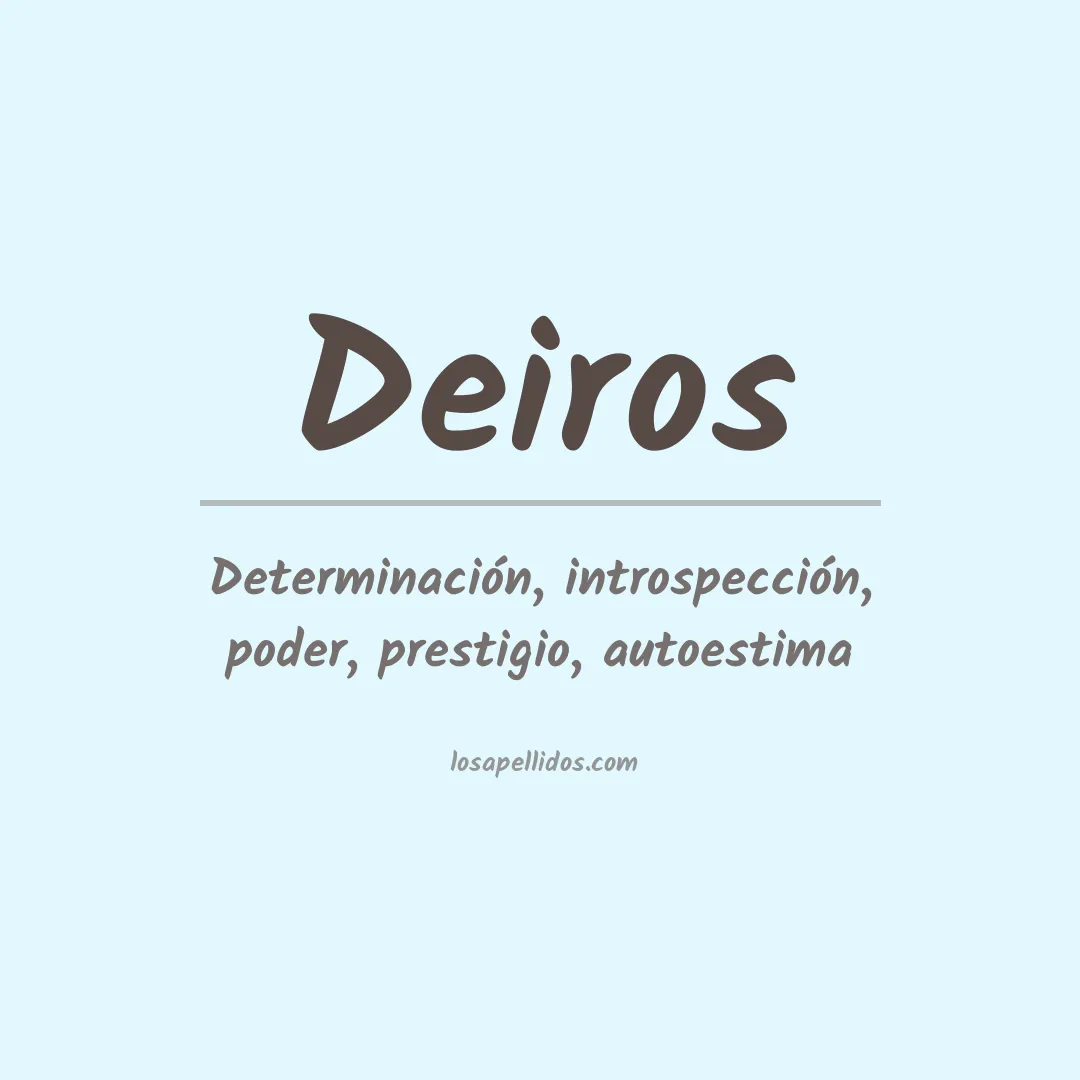 Apellido Deiros