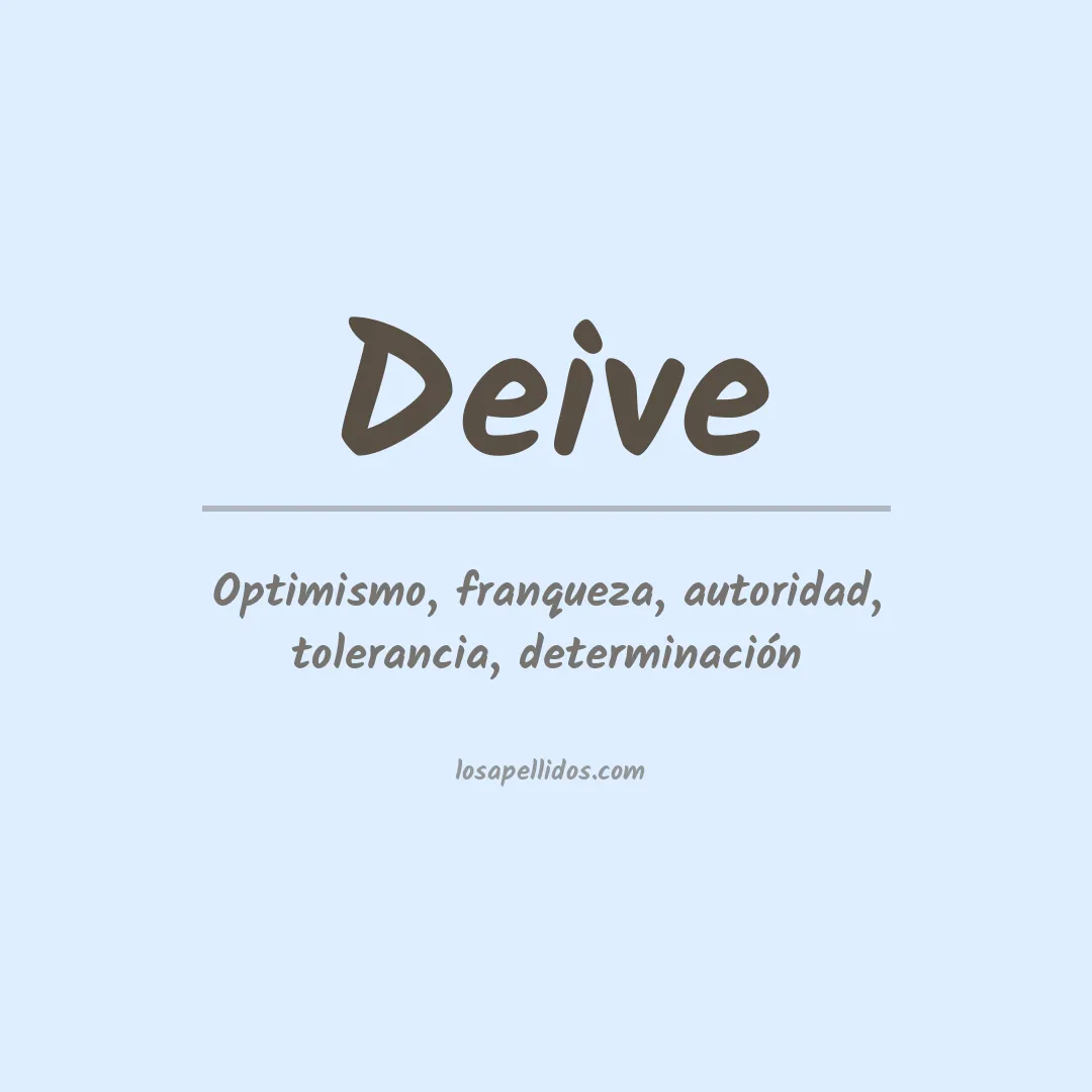 Apellido Deive