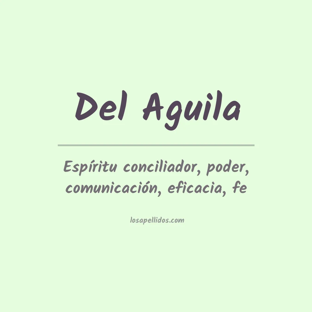 Apellido Del aguila