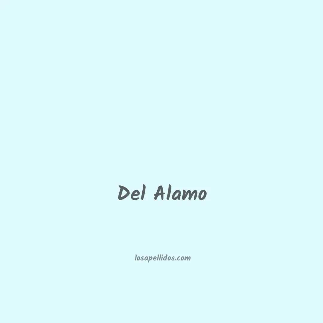 Del alamo en chino