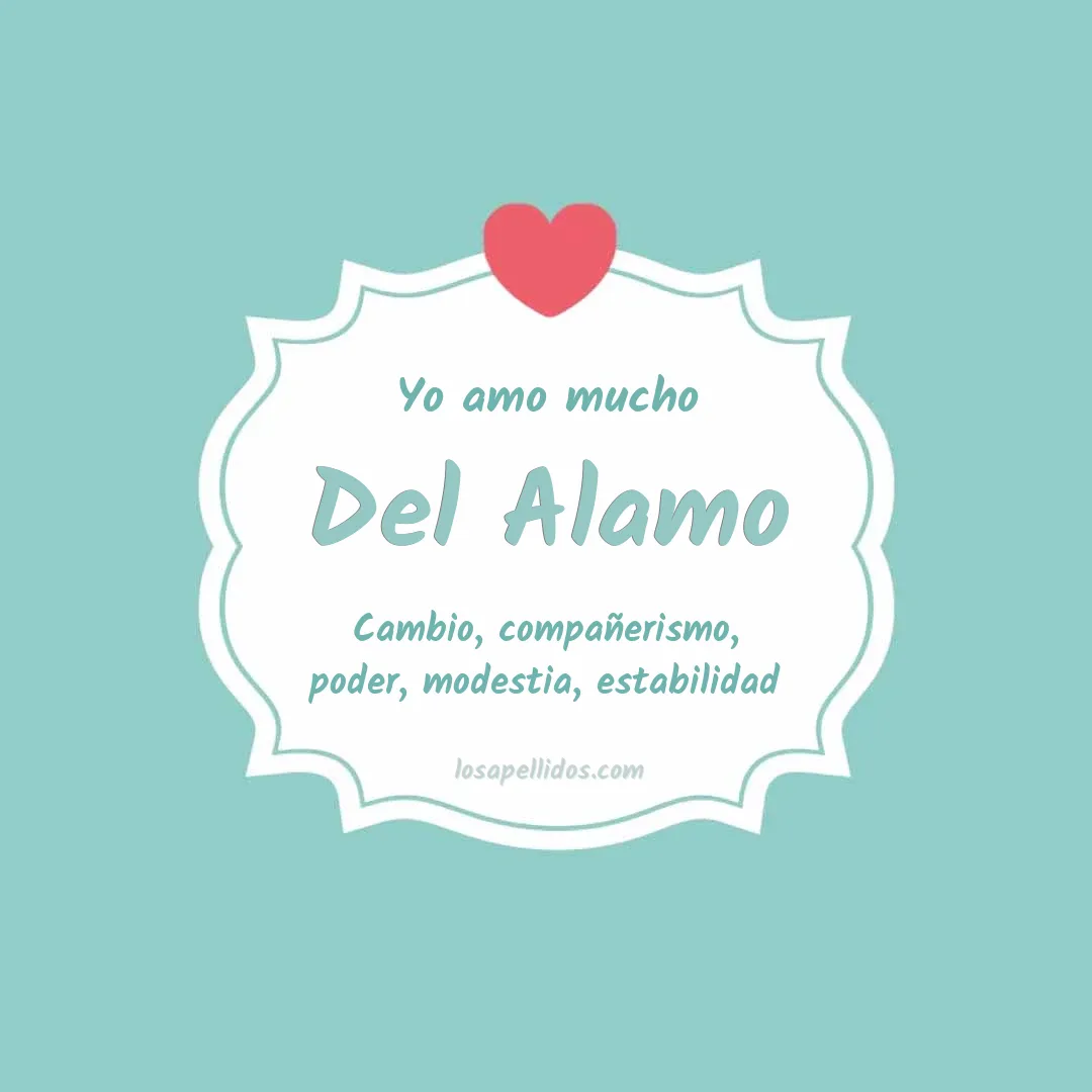 Yo amo mucho Del alamo