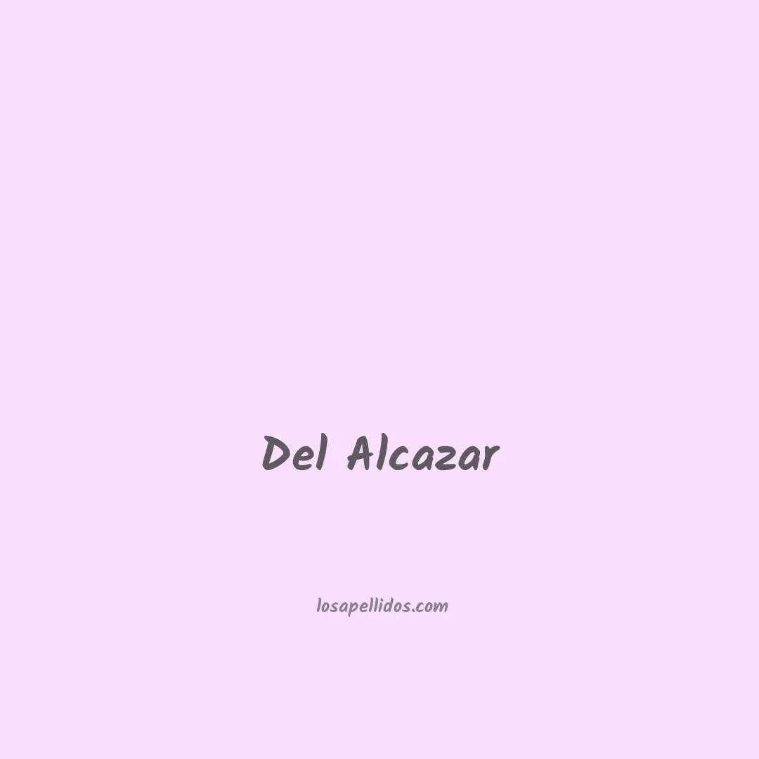 Del alcazar en chino