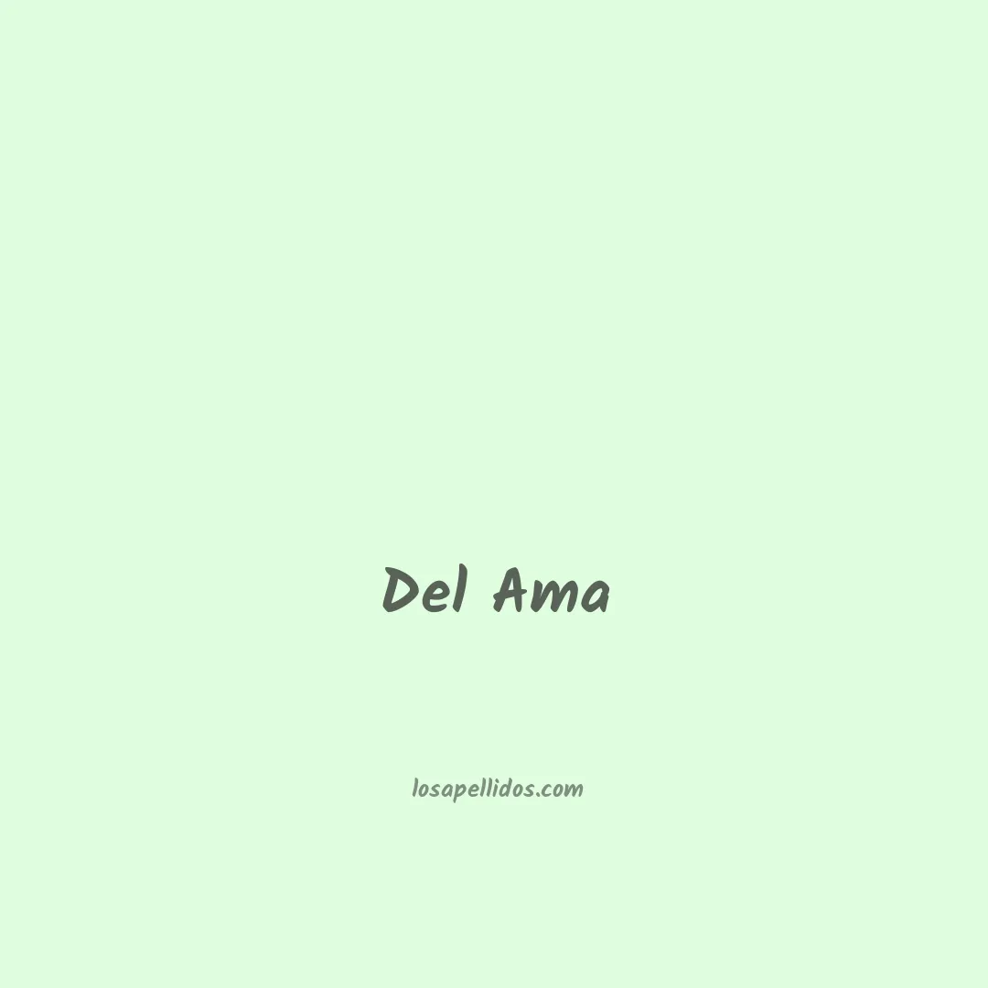 Del ama en chino