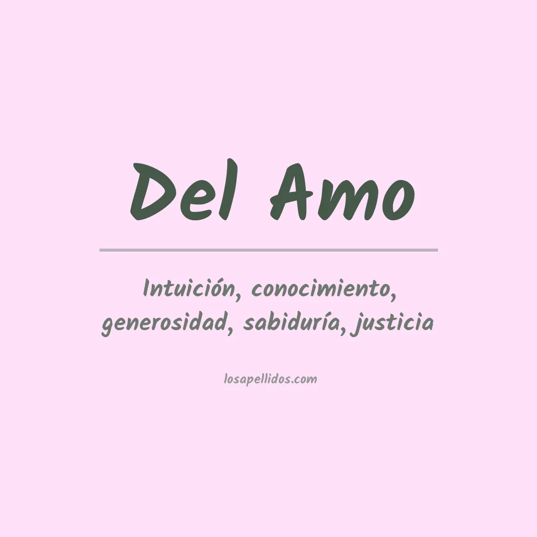 Apellido Del amo