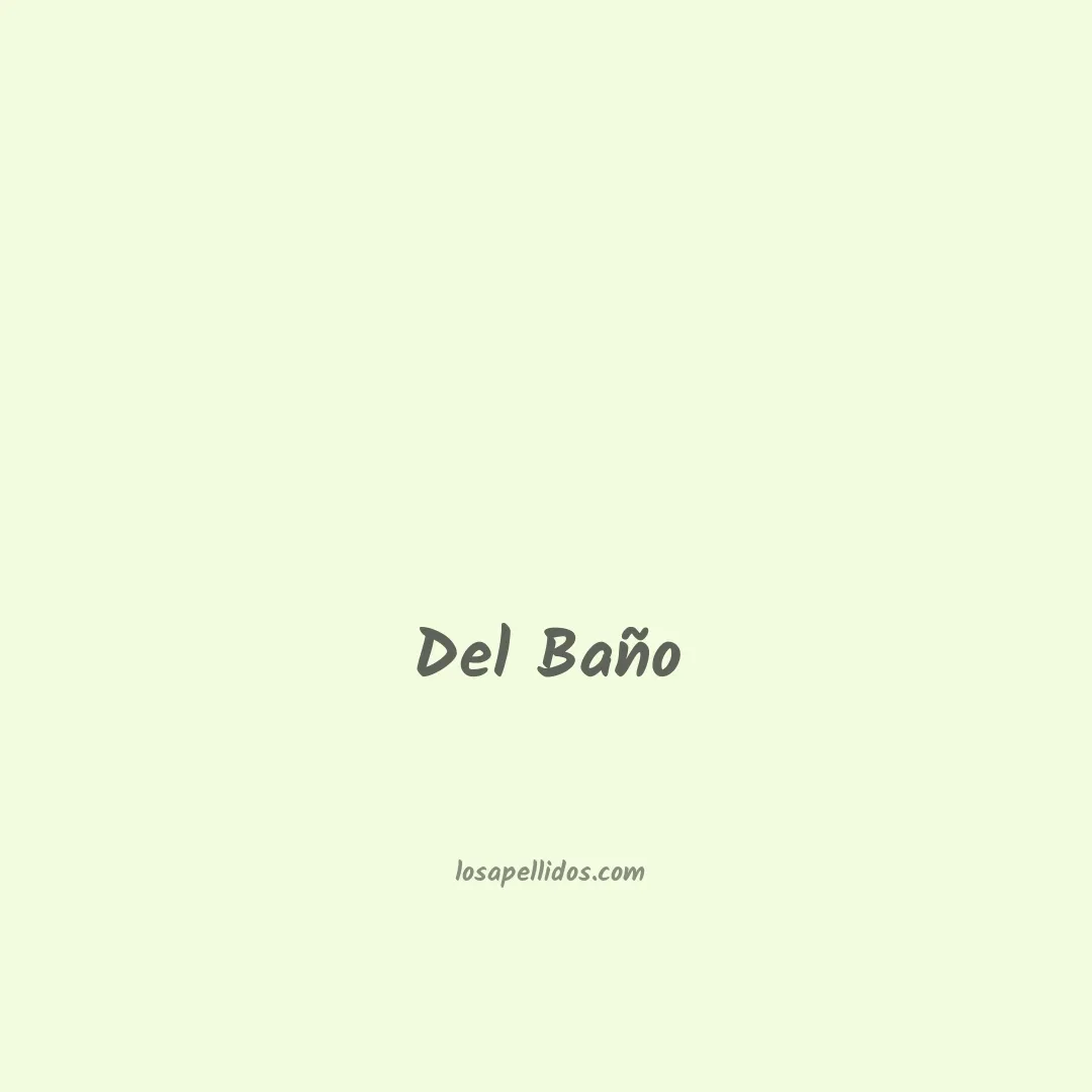Del baño en chino