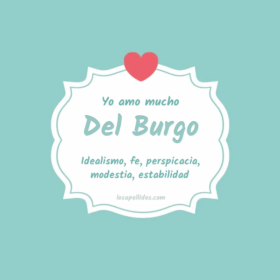 Yo amo mucho Del burgo
