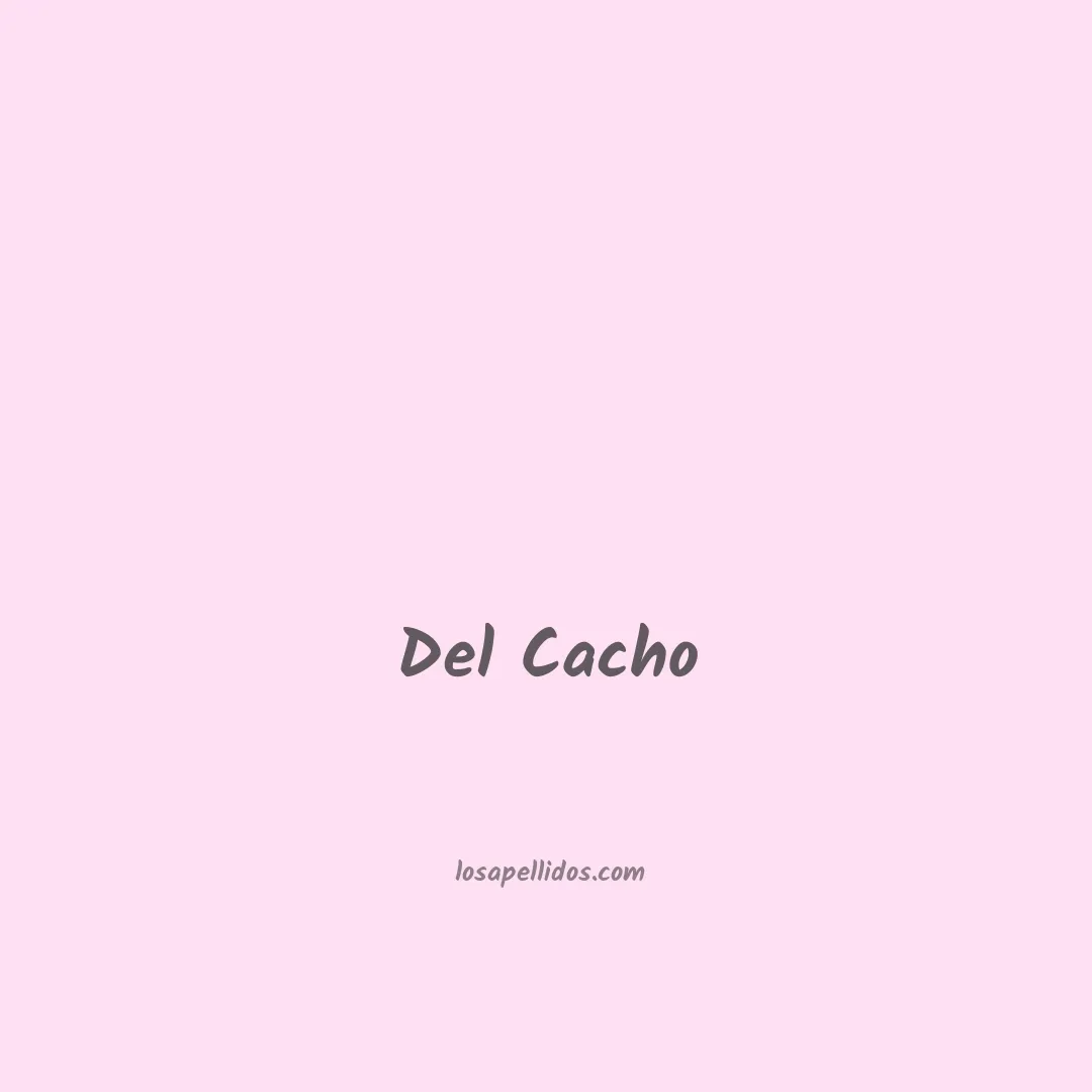 Del cacho en chino