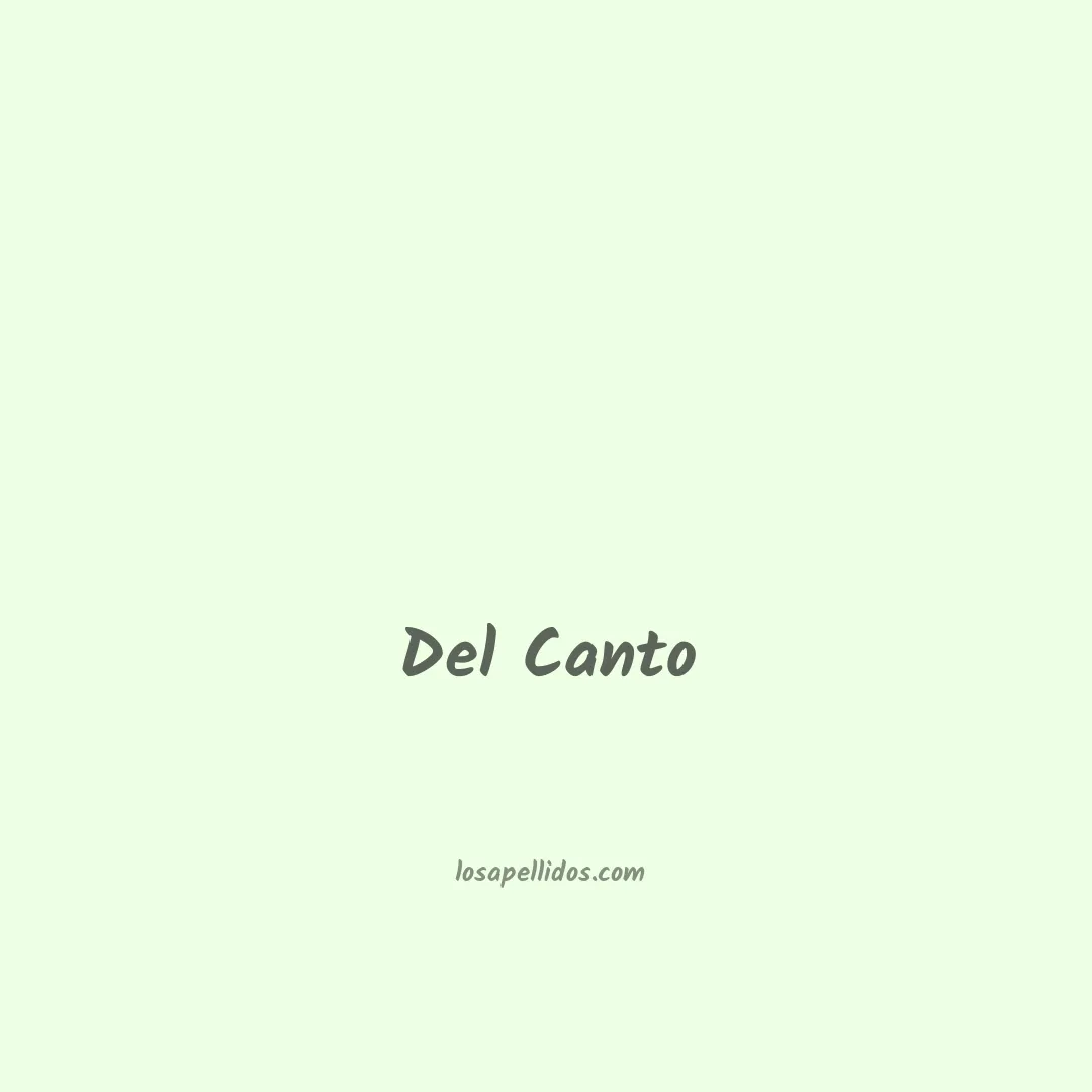 Del canto en chino