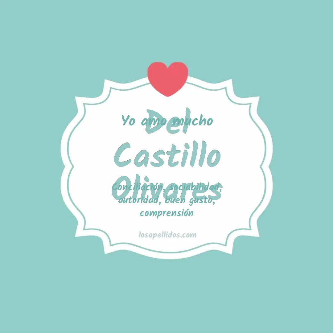 Yo amo mucho Del castillo olivares