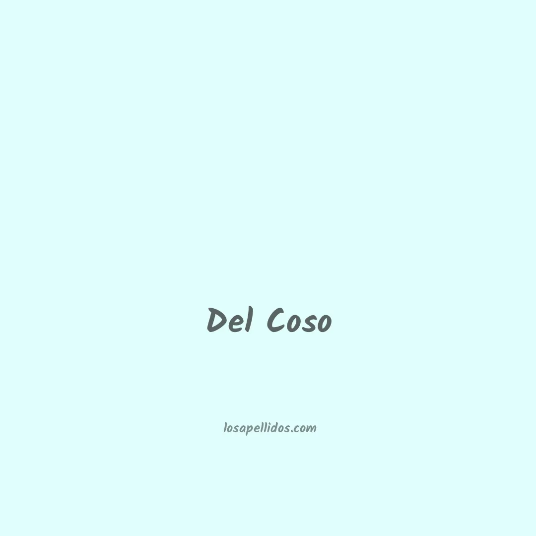 Del coso en chino
