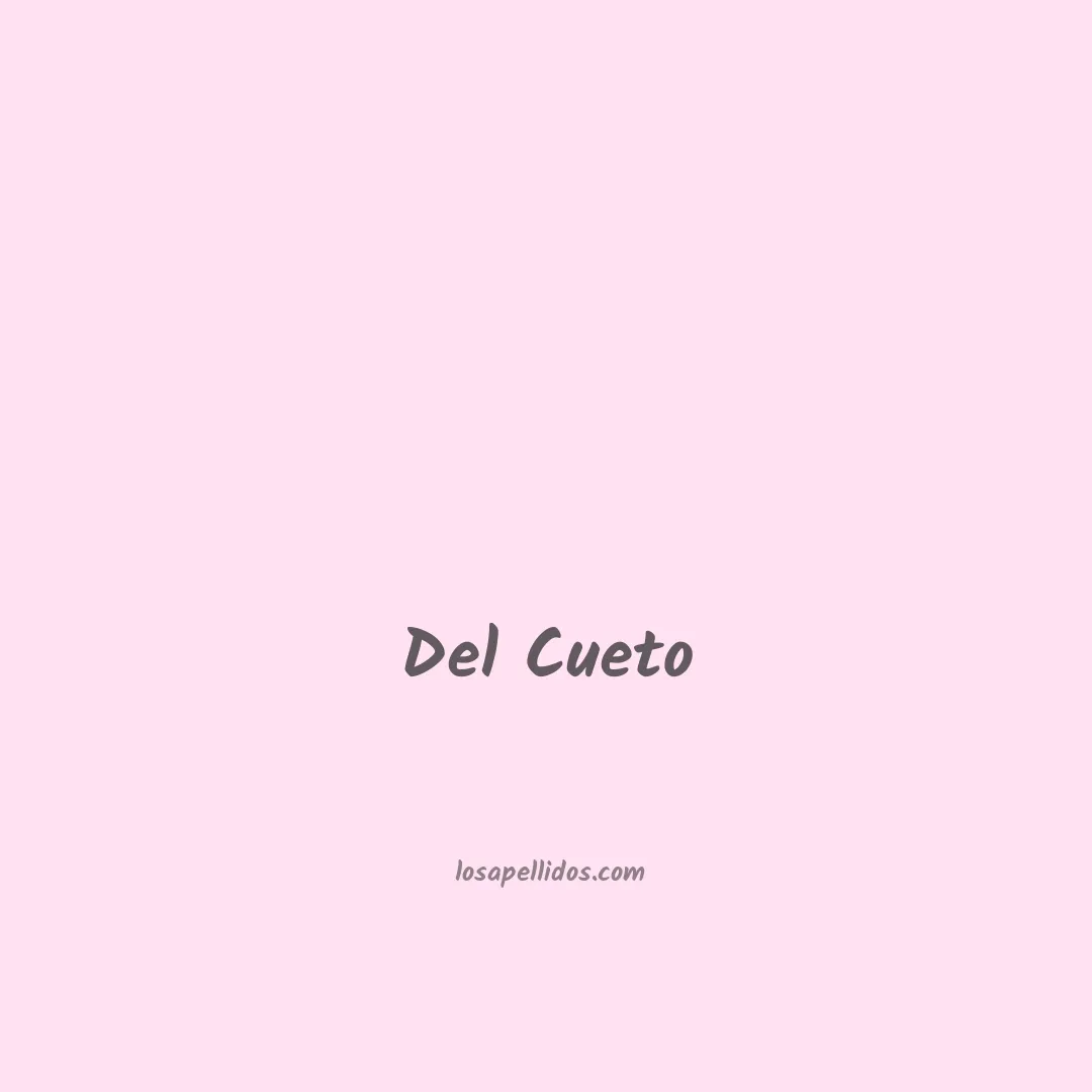Del cueto en chino