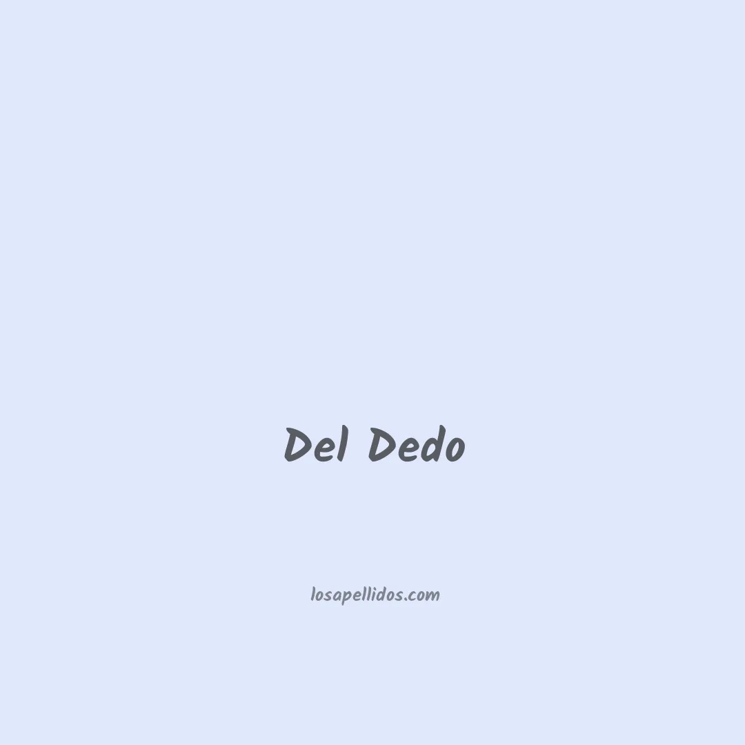 Del dedo en chino