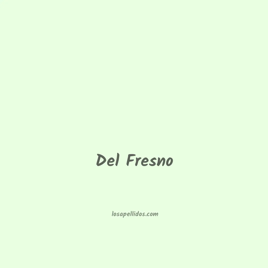 Del fresno en chino