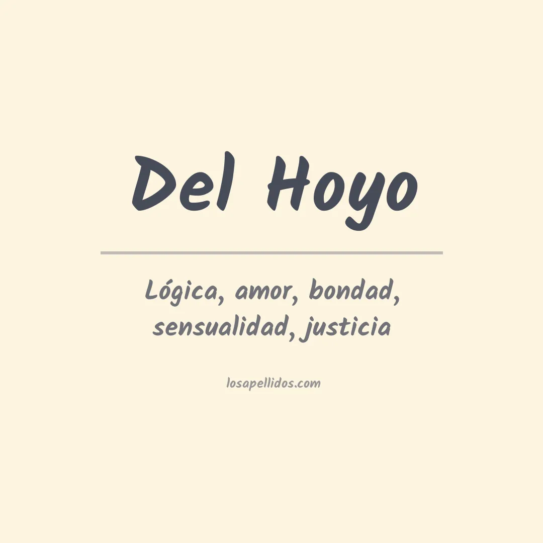 Significado del Apellido Del hoyo