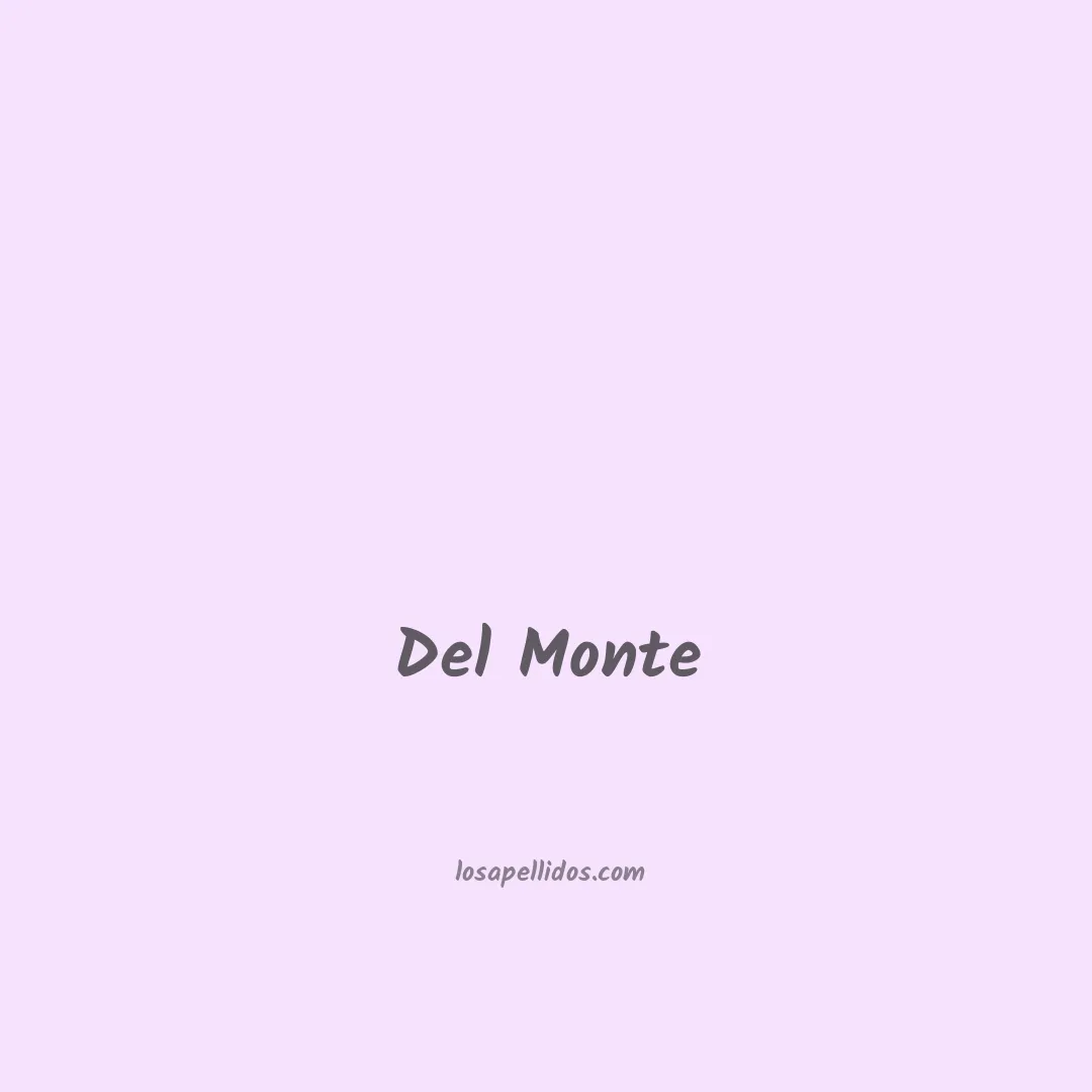 Del monte en chino