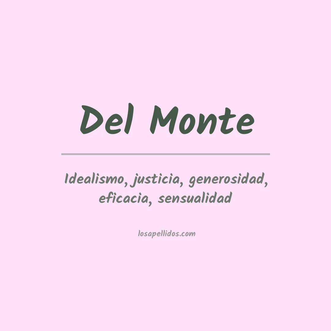 Apellido Del monte