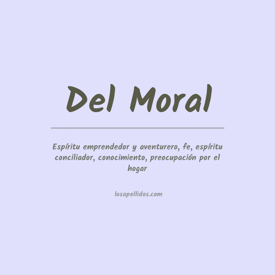 Apellido Del moral