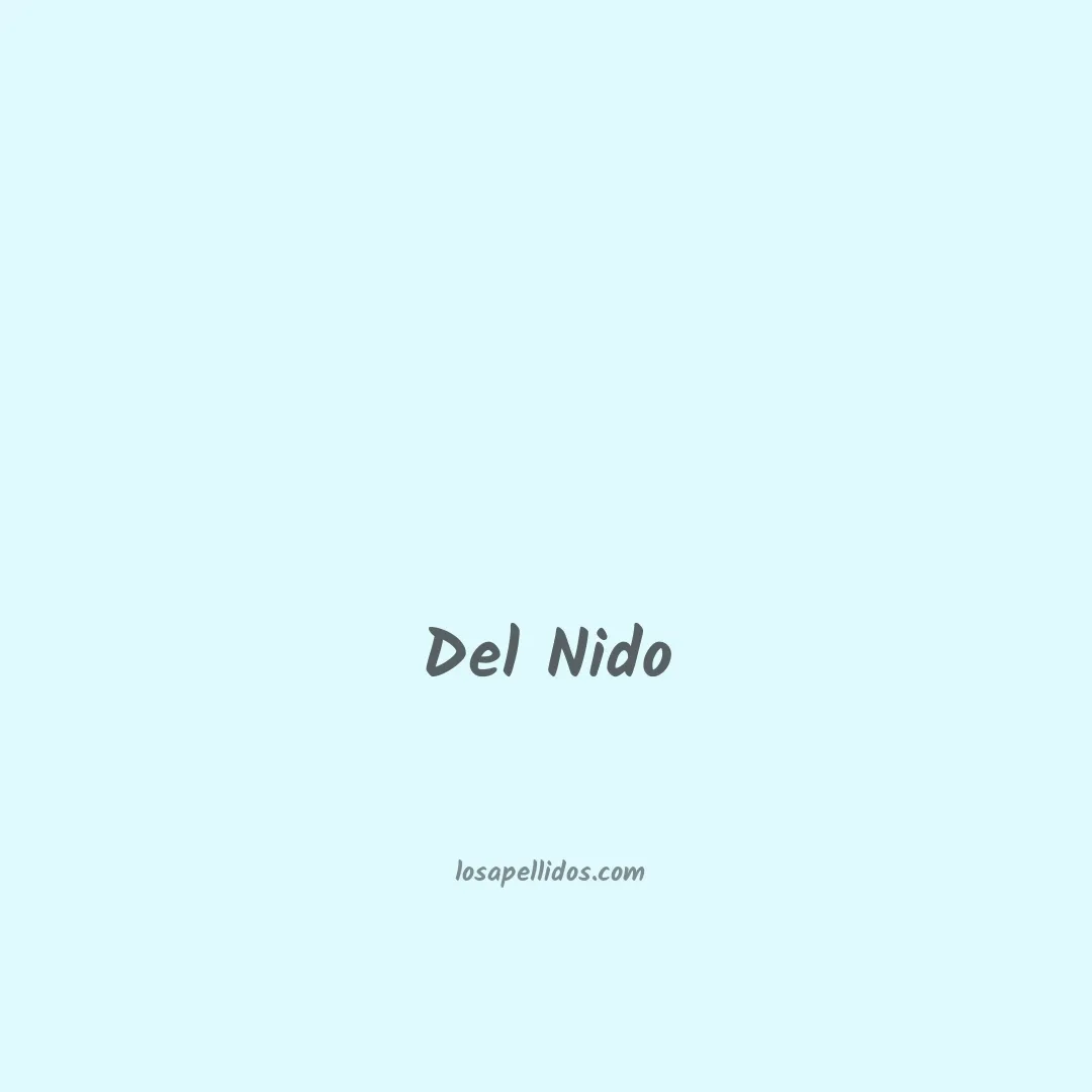 Del nido en chino