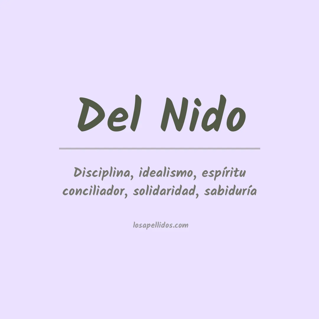 Apellido Del nido