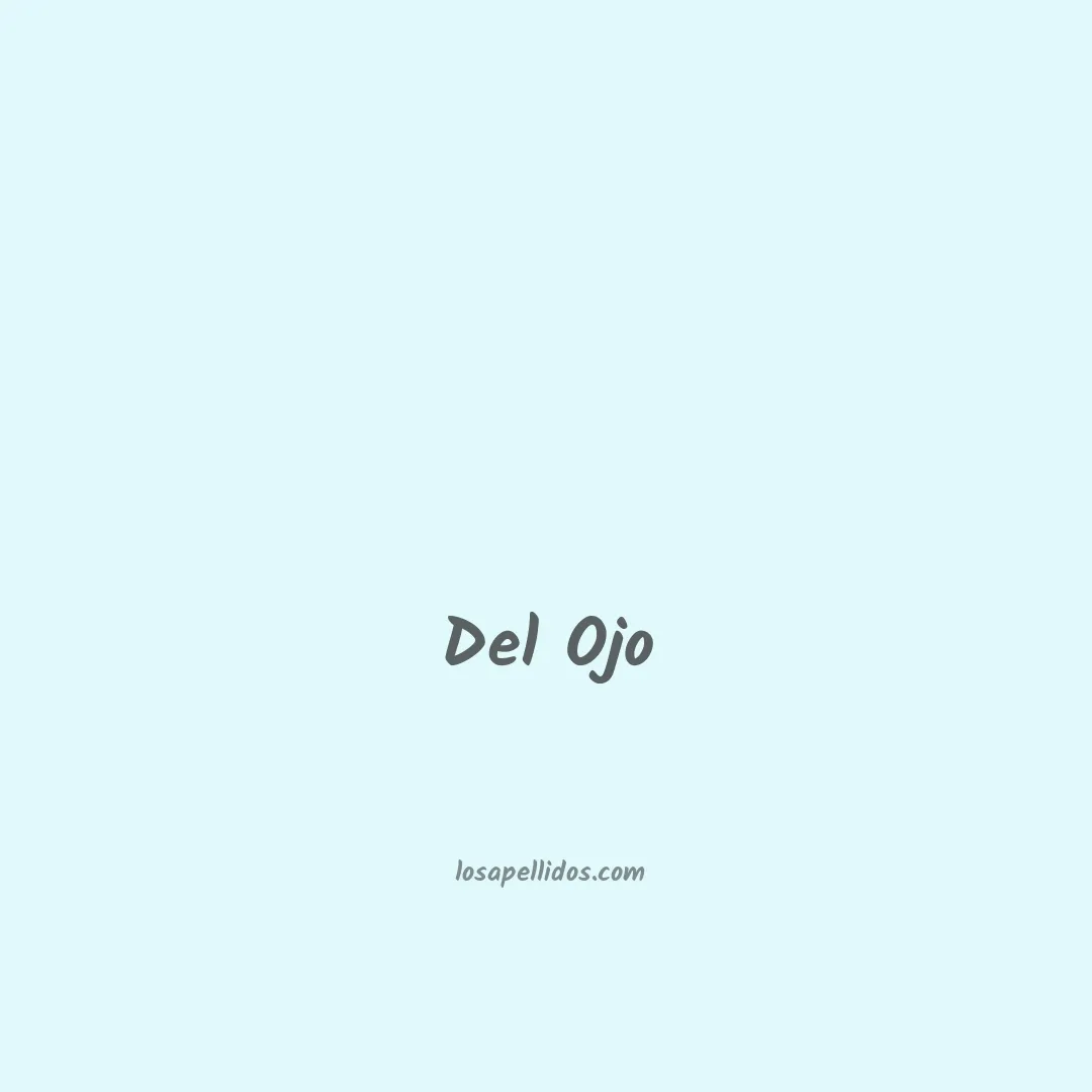 Del ojo en chino