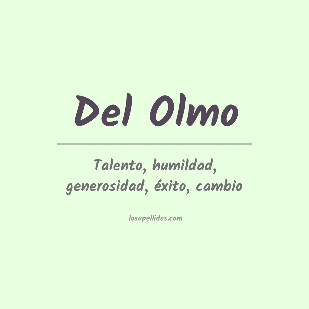 Apellido Del olmo