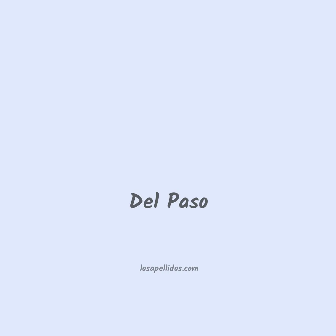 Del paso en chino