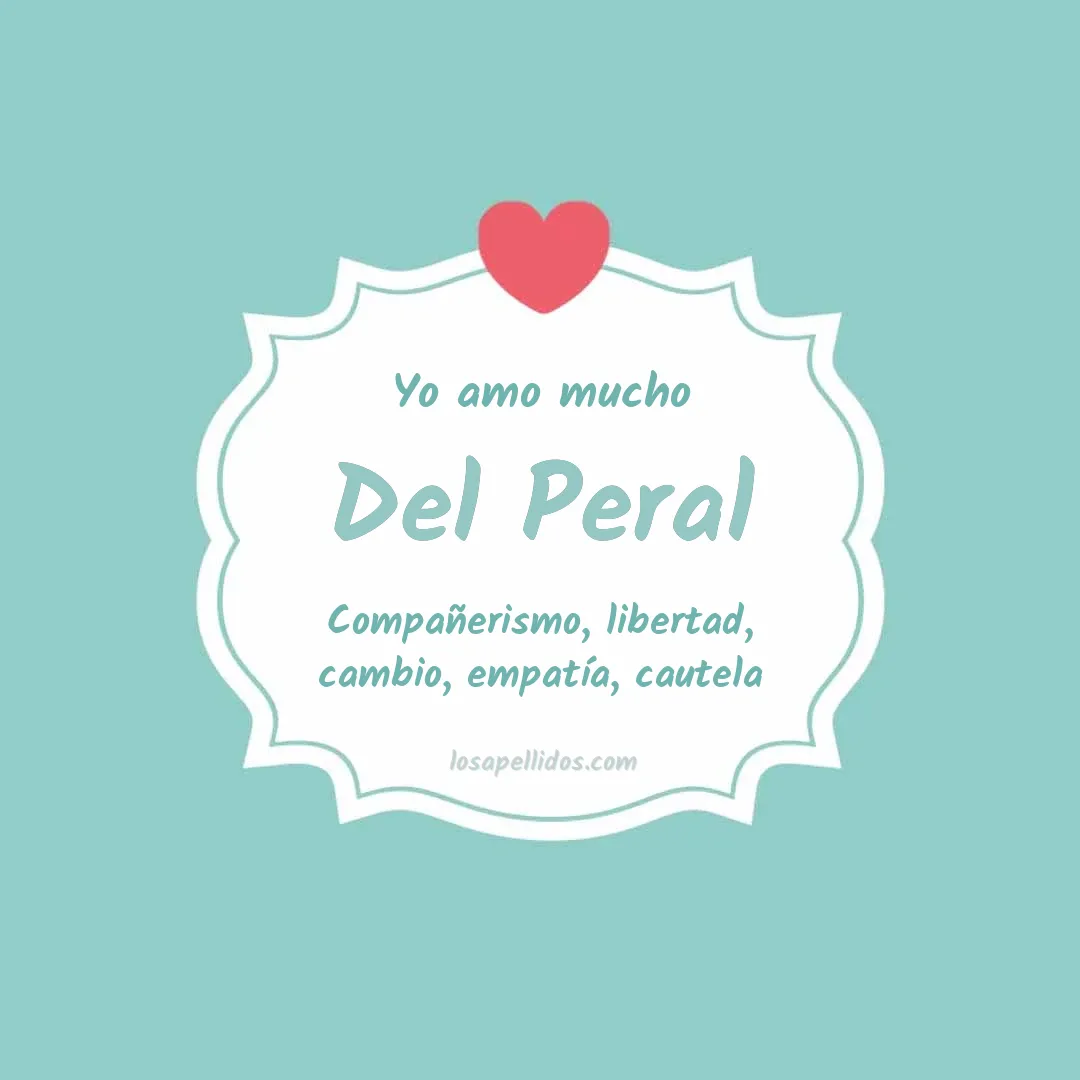 Yo amo mucho Del peral