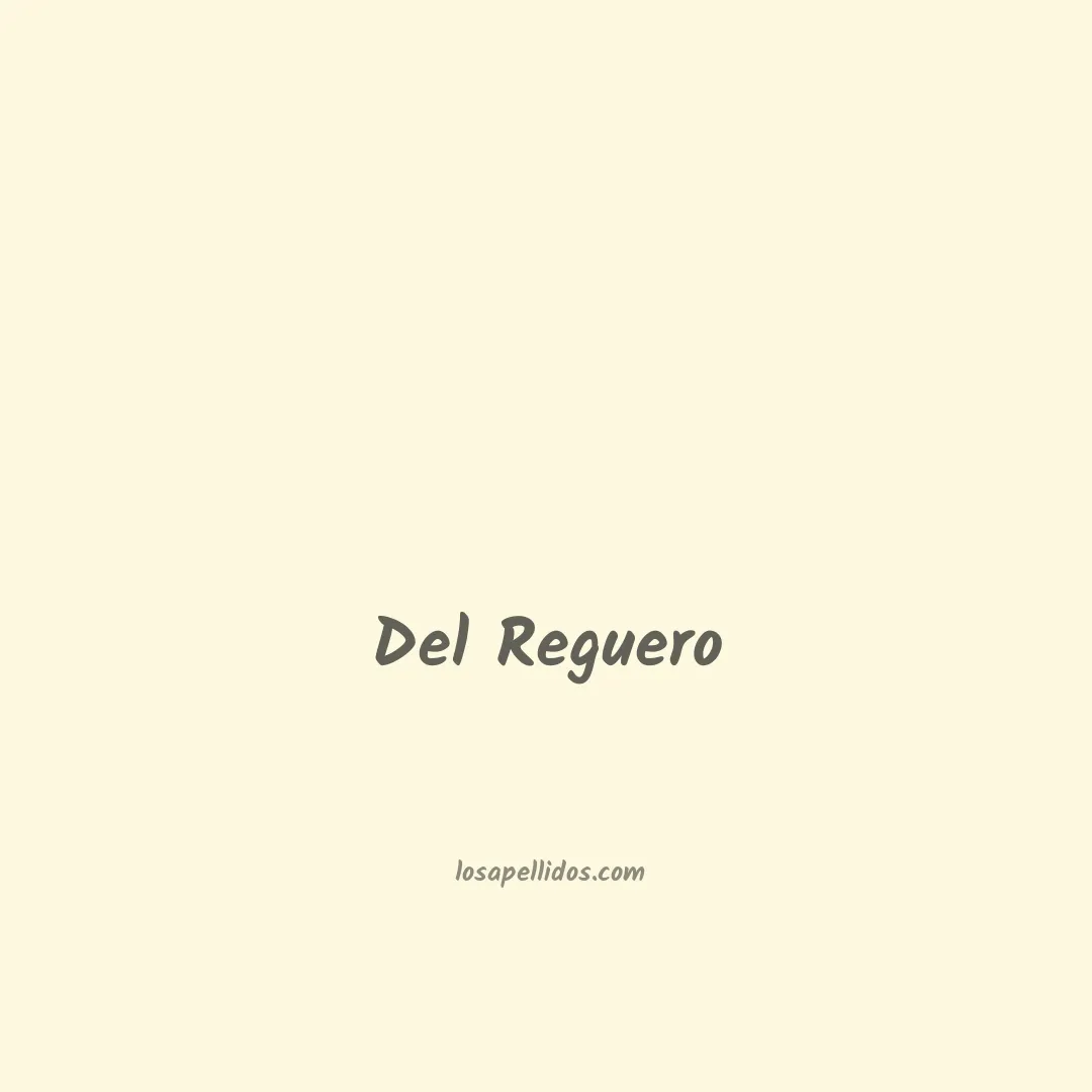 Del reguero en chino