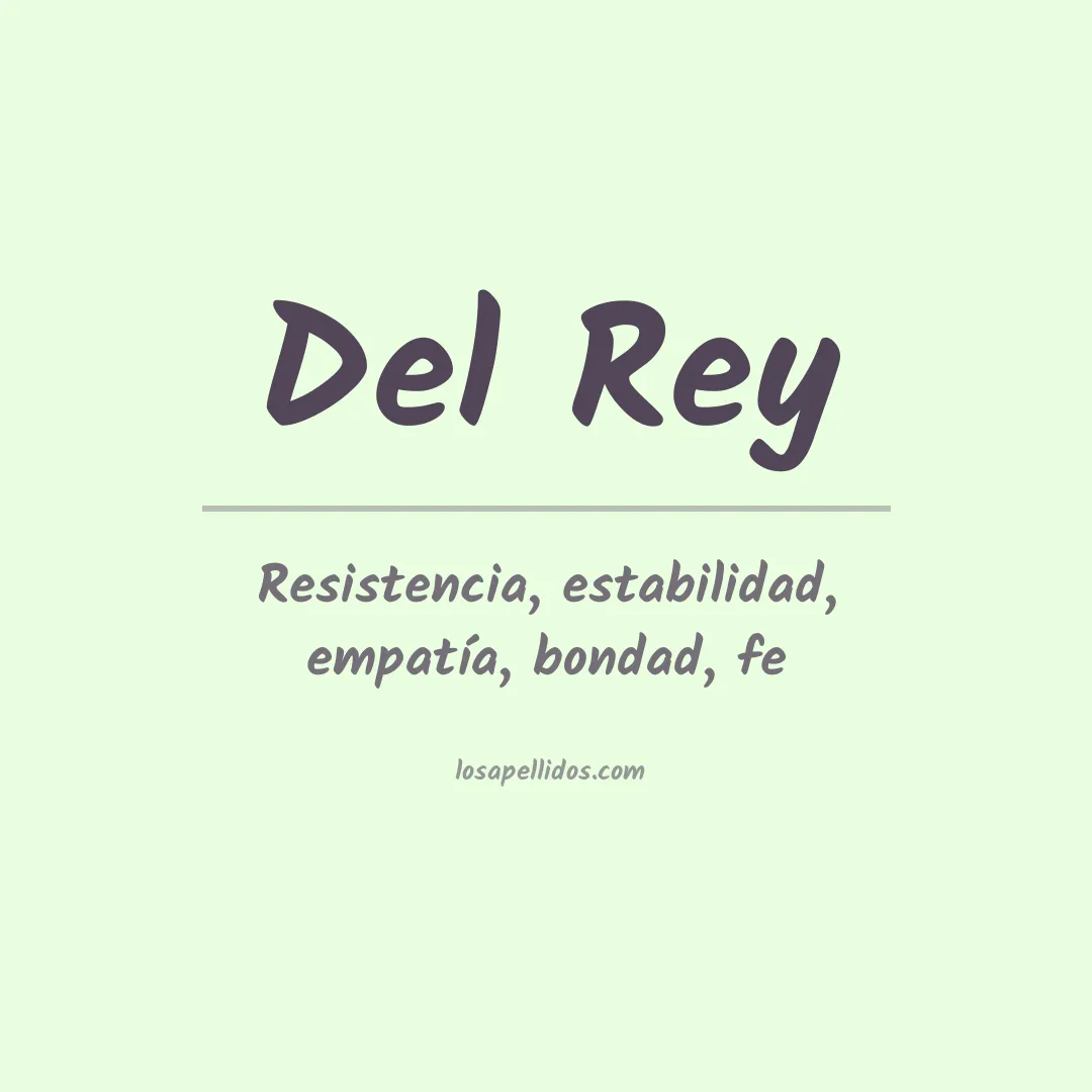 Apellido Del rey
