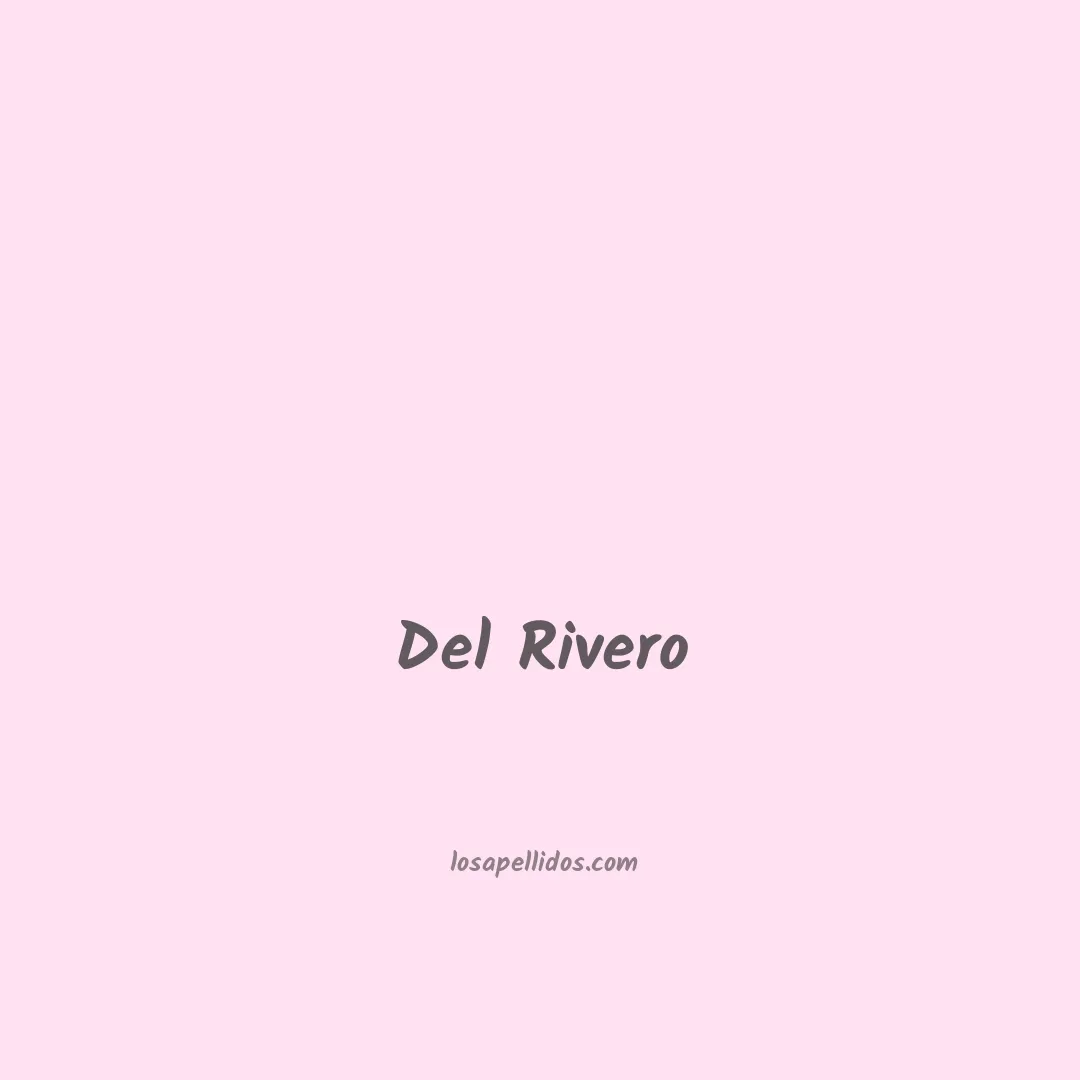 Del rivero en chino