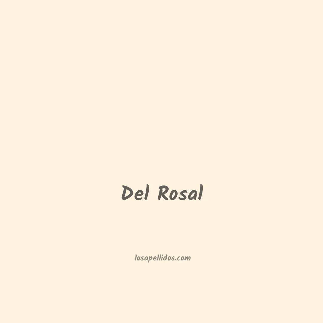 Del rosal en chino