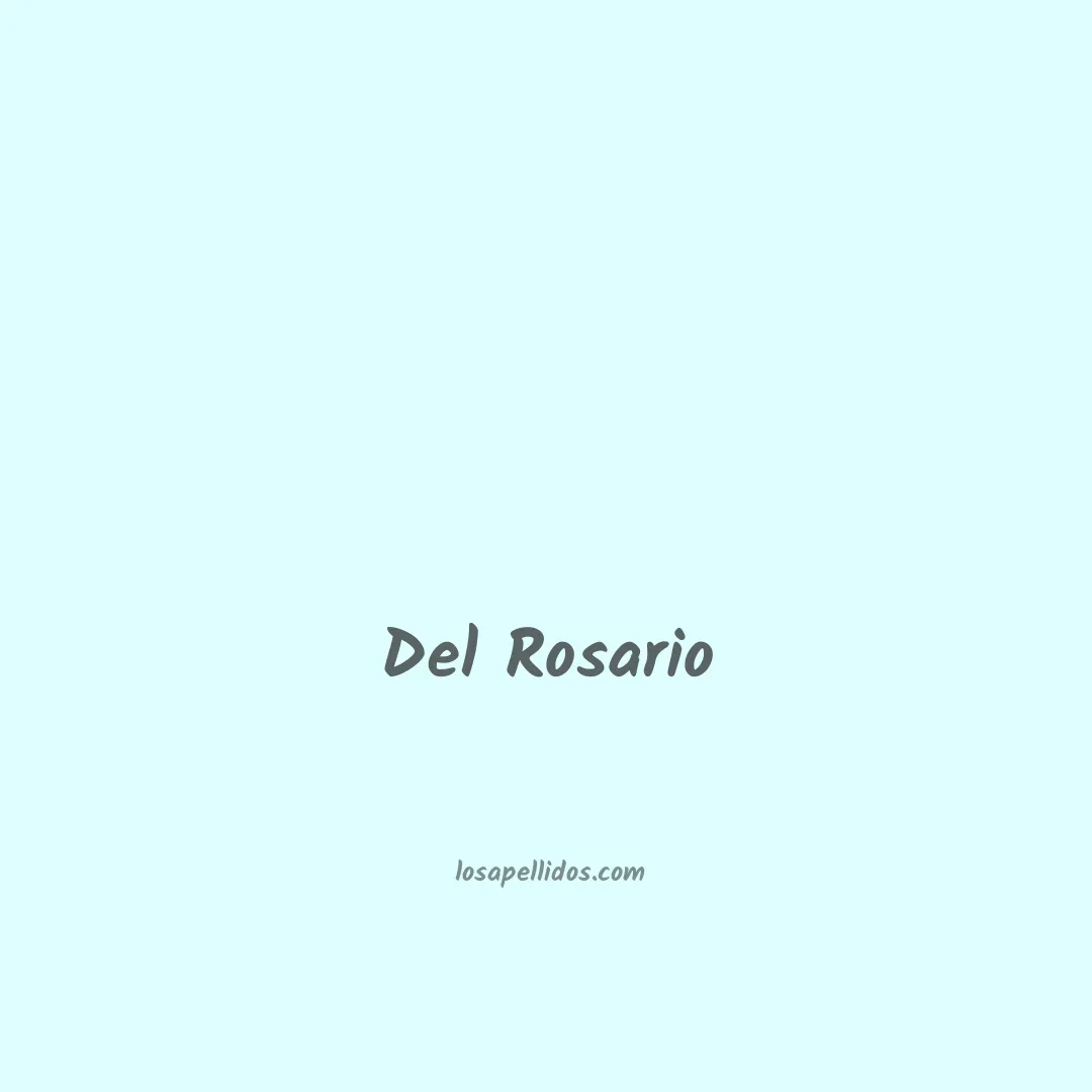 Del rosario en chino