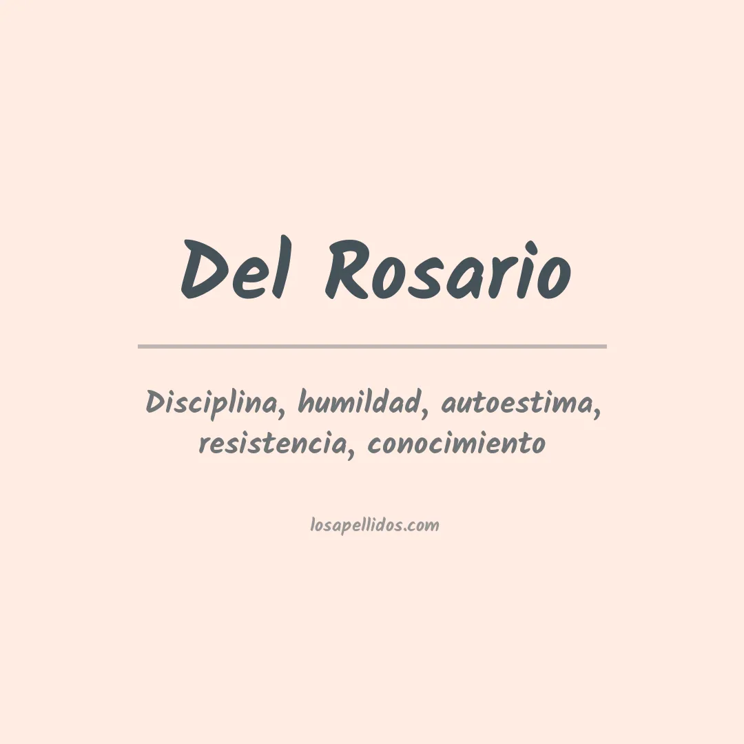 Apellido Del rosario
