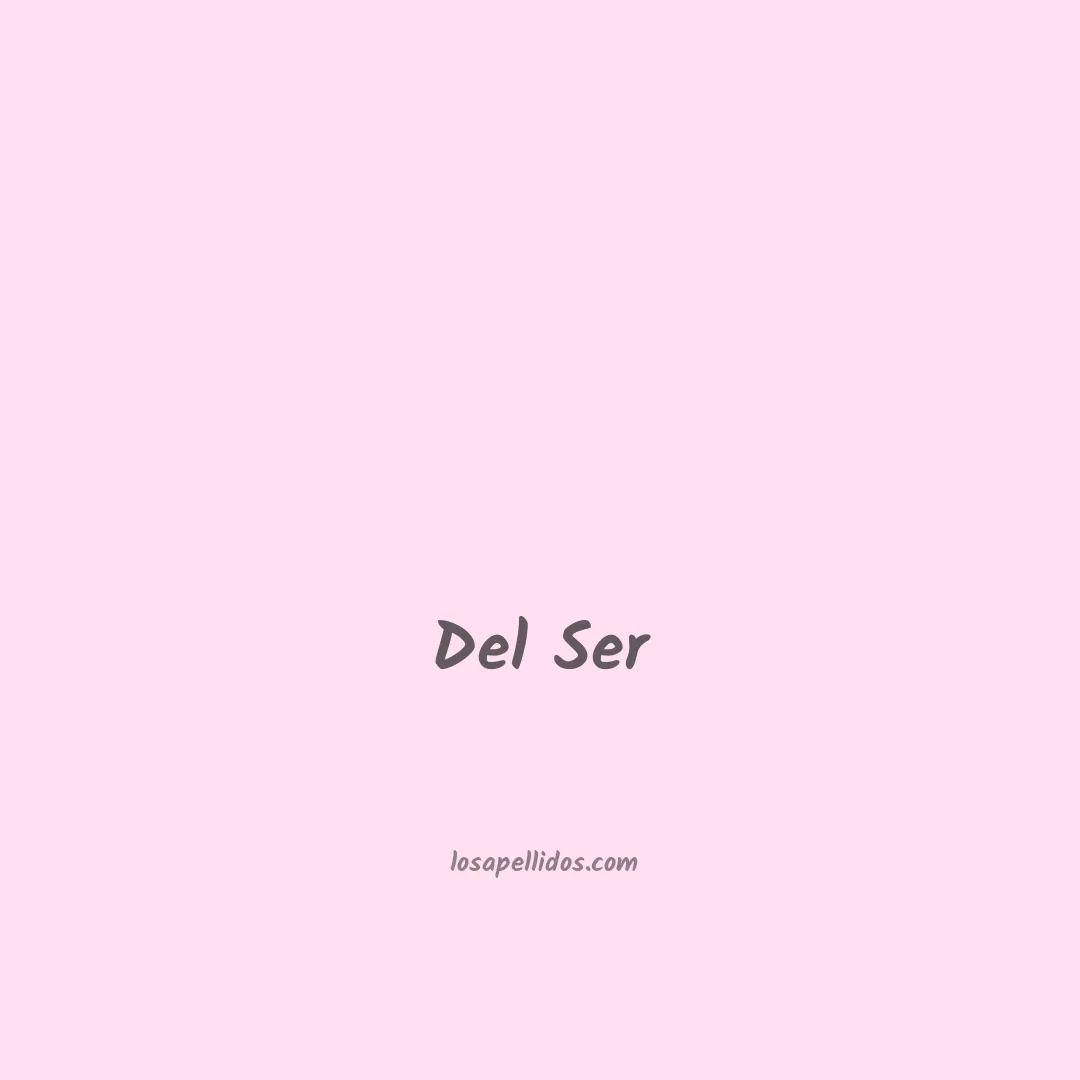 Del ser en chino
