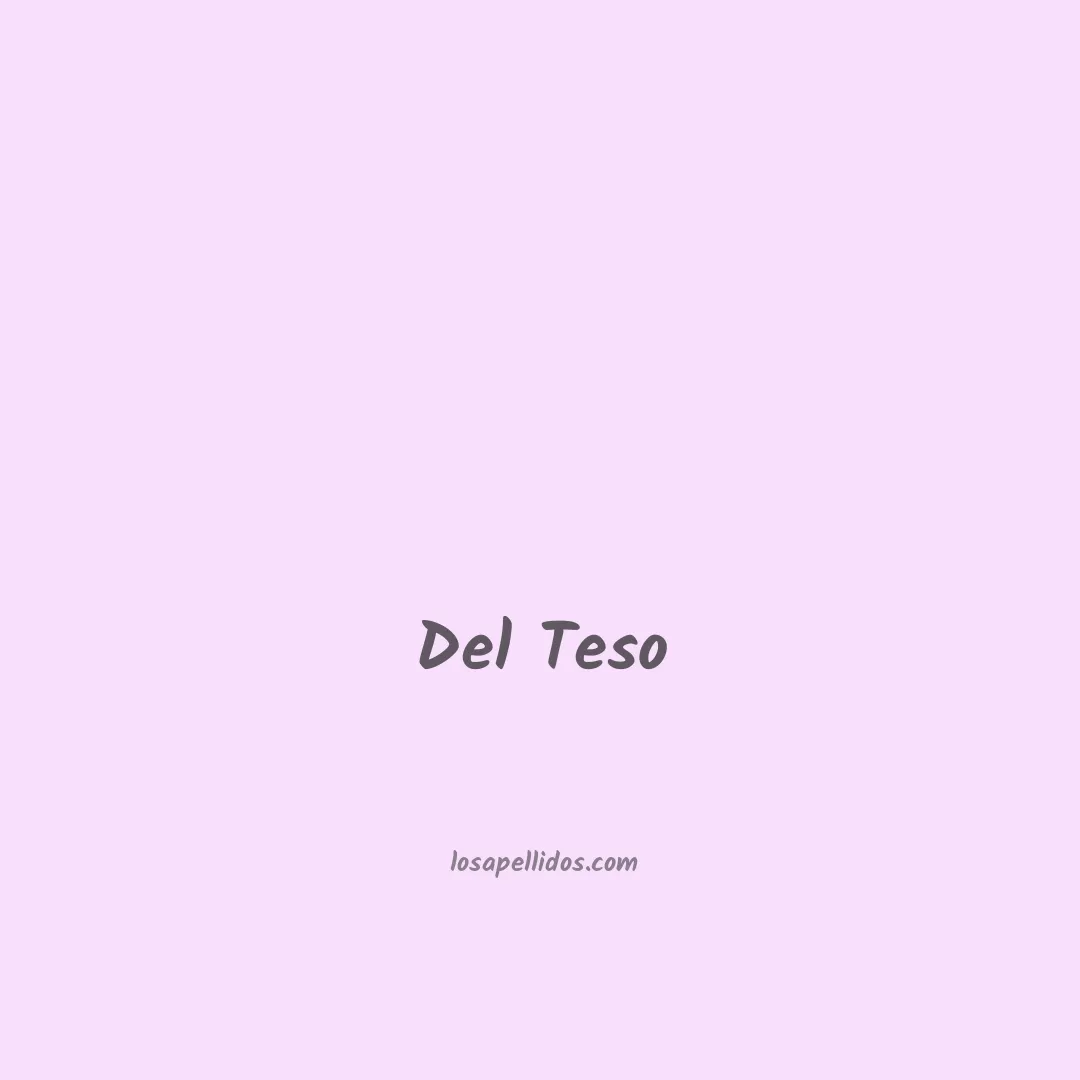 Del teso en chino