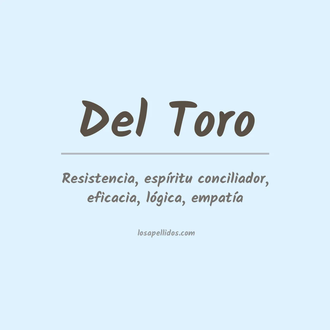 Apellido Del toro