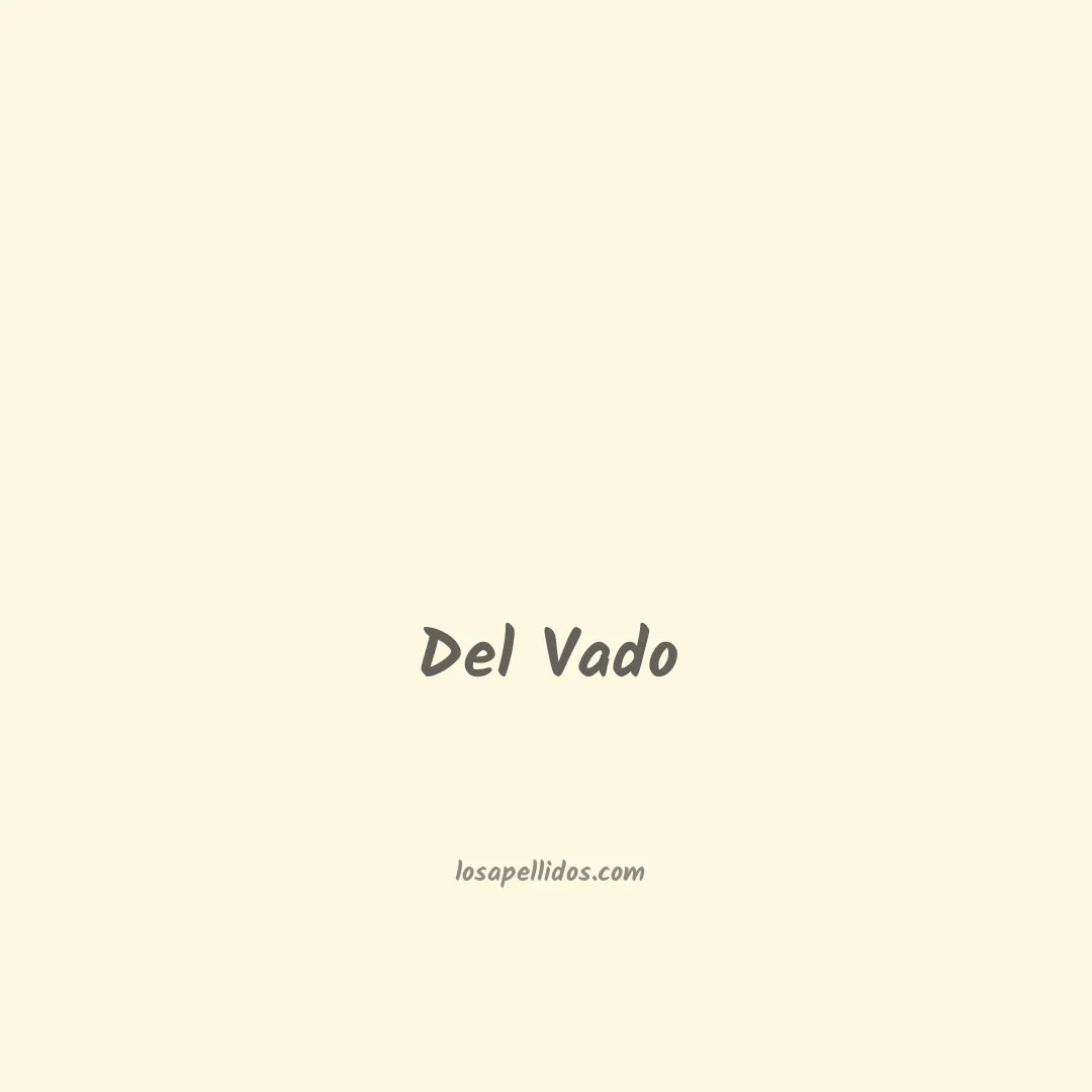 Del vado en chino