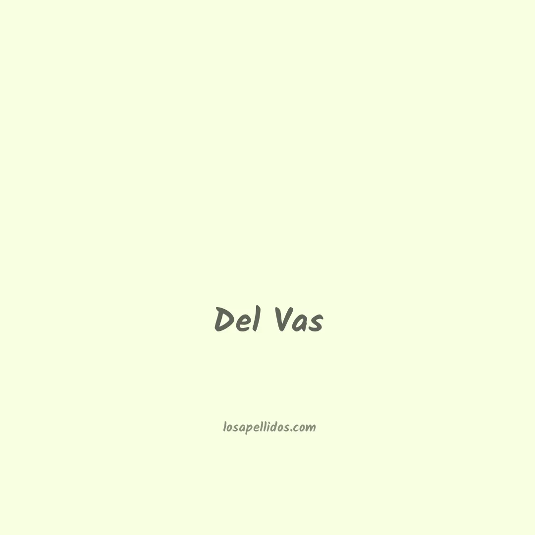 Del vas en chino