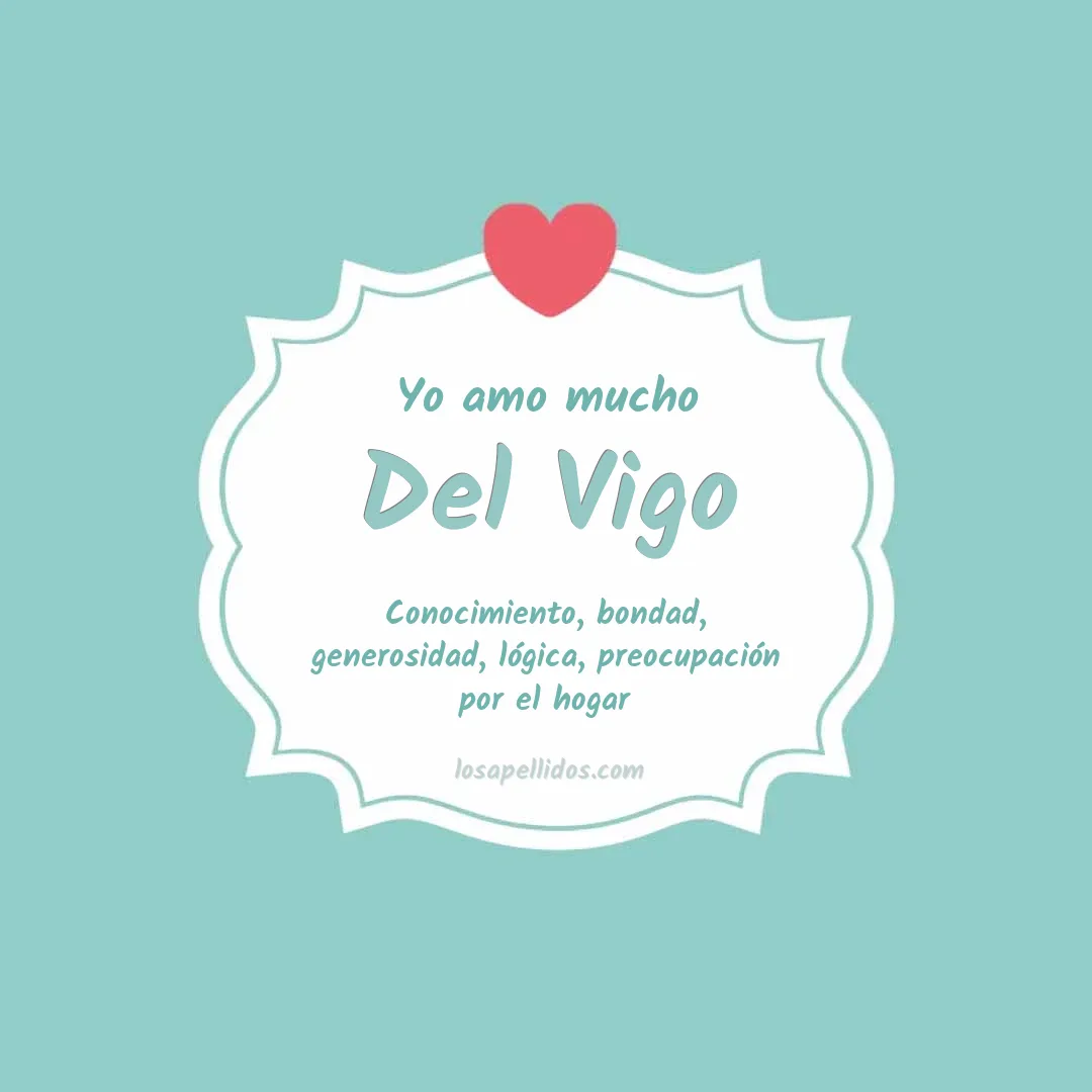 Yo amo mucho Del vigo