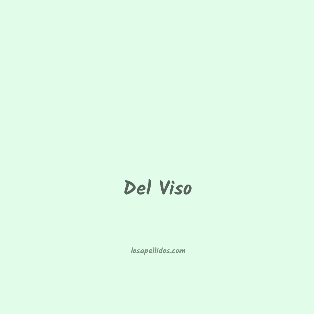 Del viso en chino