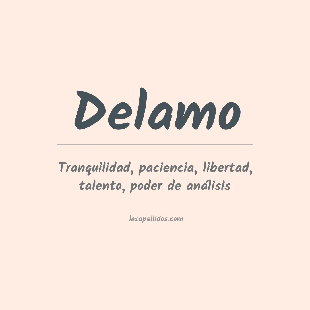 Apellido Delamo