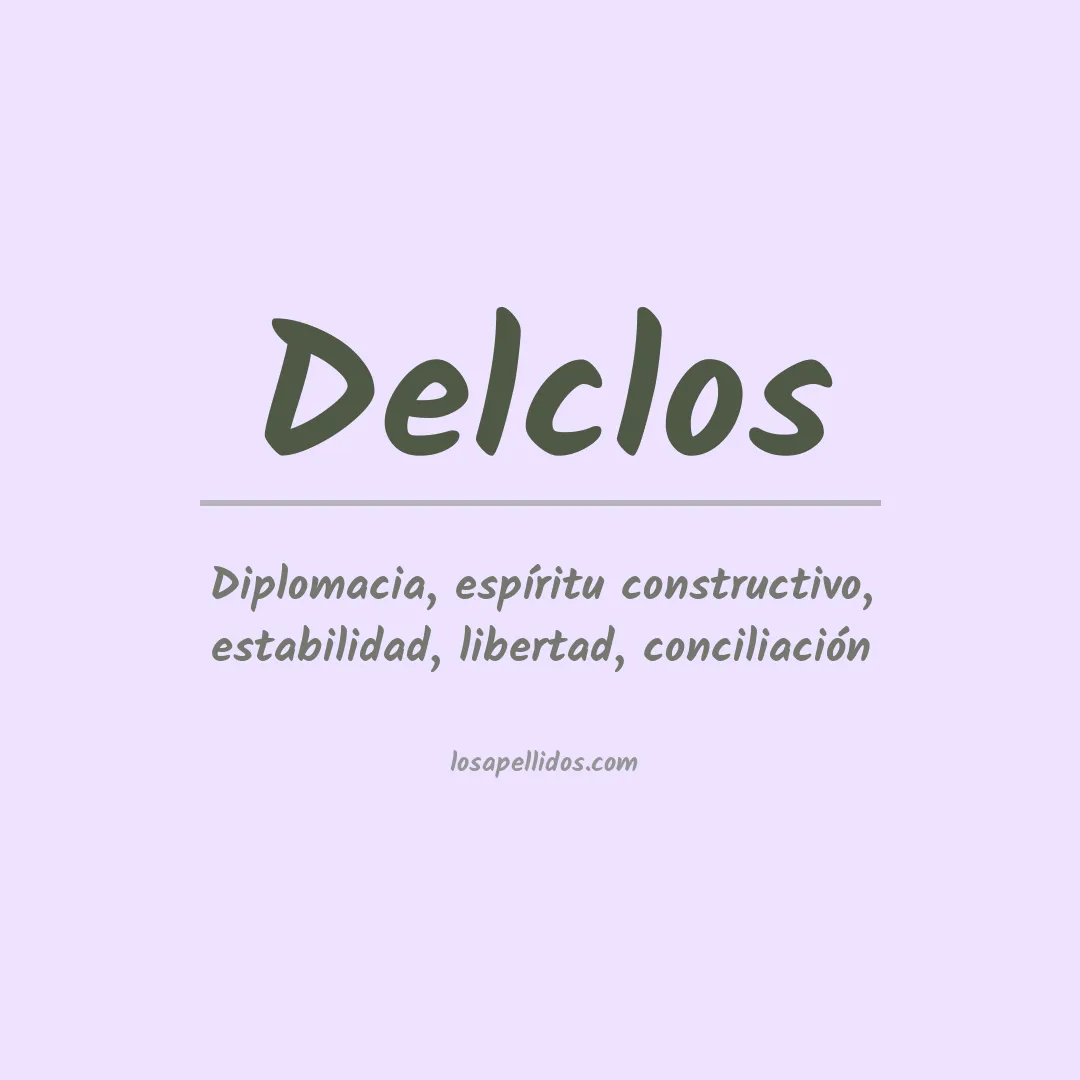 Apellido Delclos