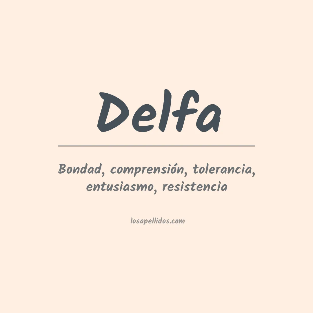Apellido Delfa