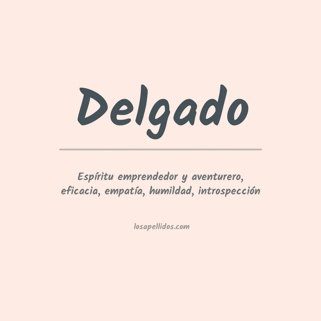 Apellido Delgado