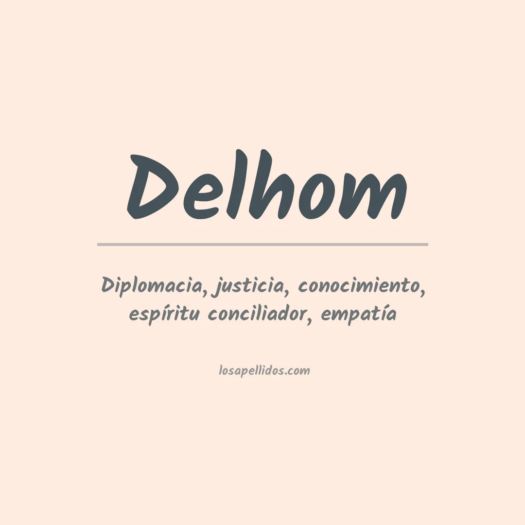 Apellido Delhom