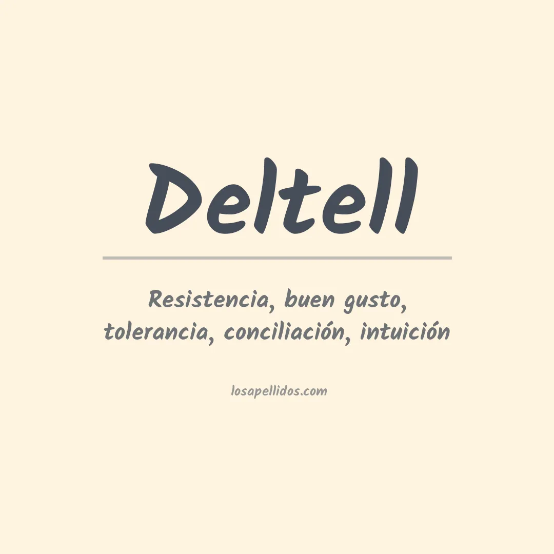 Apellido Deltell