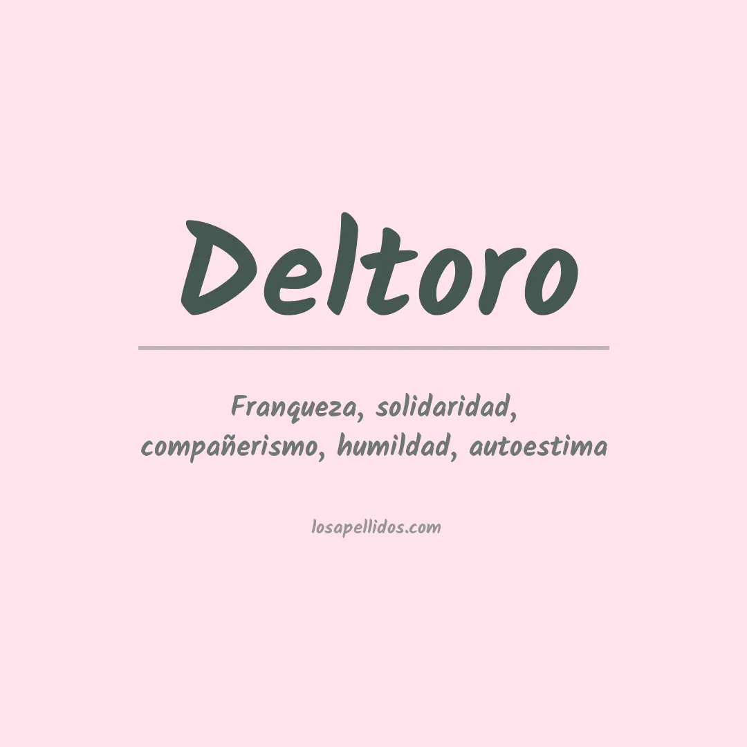 Apellido Deltoro